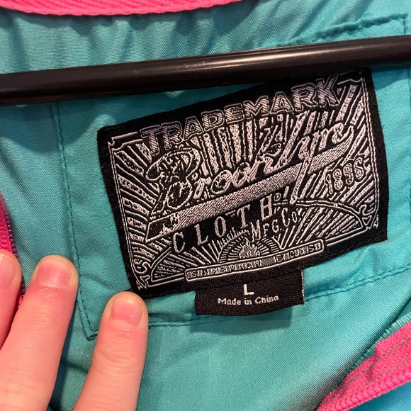 Brooklyn Windbreaker Pullover Good Vibes Black Multicolor Size Large - Picture 12 of 12